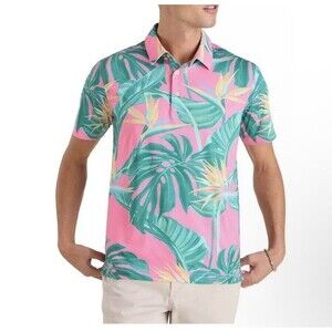 Chubbies Lightweight Performance Polo Shirt Birds Of Paradise Men’s XL